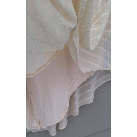 Soft Surroundings Neapolitan Cowl neck Asymmetrical Tunic Top Cream S Whimsy - Picture 5 of 7